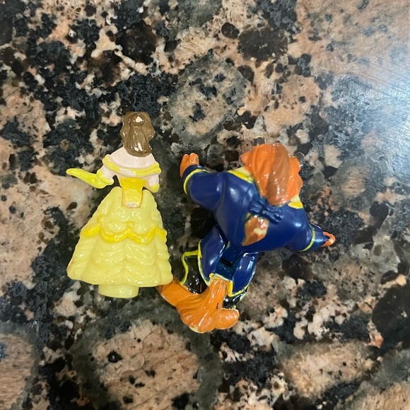 Vintage beauty and beast Polly pocket figures - bluebird - Picture 2 of 4